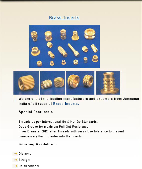 Brass Inserts